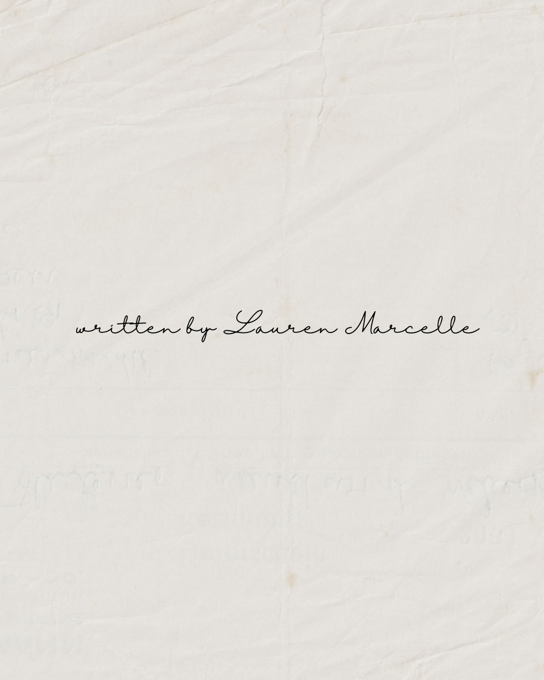 Handwritten Poem